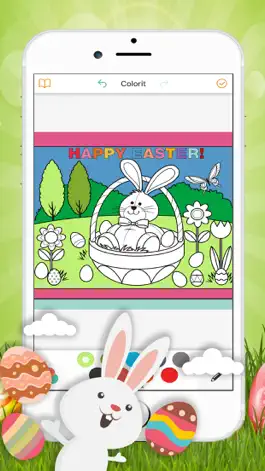 Game screenshot Cute Easter Bunny Coloring Book hack