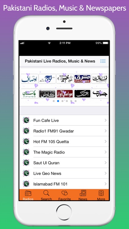 Pakistani Radios, Music & News