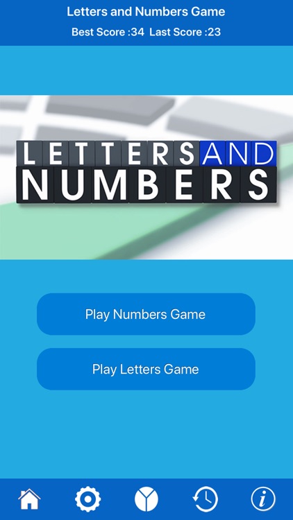 Letters and Numbers Game