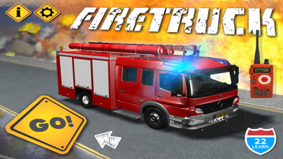 Kids Vehicles 1: Interactive Fire Truck - 3D Games for Little Firefighters and Drivers of Firetrucks by 22learn Screenshot 1
