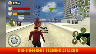 Fire Skull Superhero: City Sim screenshot 3