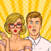 New Retro Generation Stickers – Guy  Girl