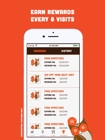 Hooters App screenshot 3
