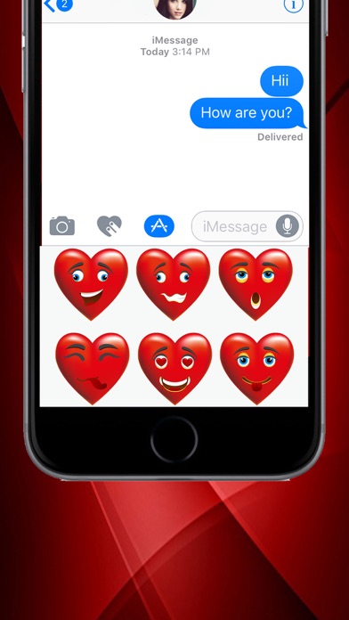 Heart Emoji Chat Stickers Pack screenshot 2