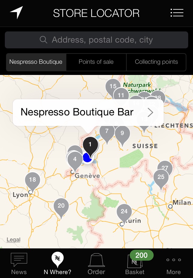 Nespresso screenshot 2