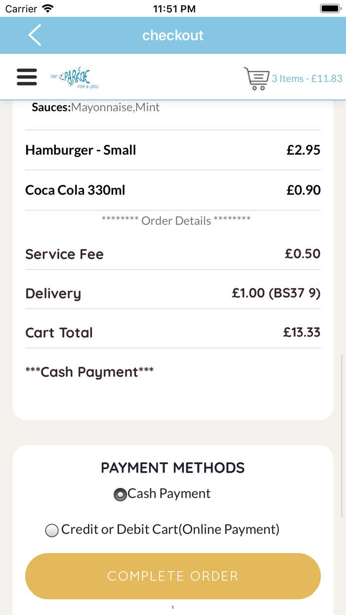 The Parade - Fish and Grill