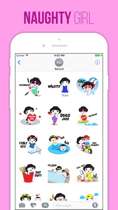 Naughty Girl Stickers screenshot 3