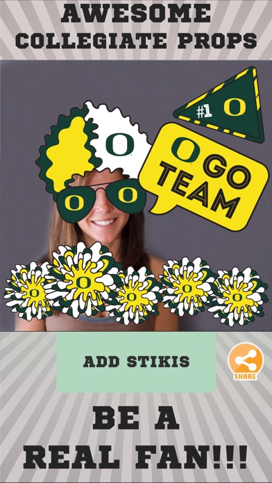 Oregon Ducks  Selfie Stickers screenshot 2