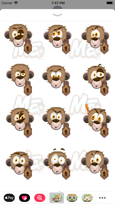 How to cancel & delete Animal Clan Monkey Stickers from iphone & ipad 3