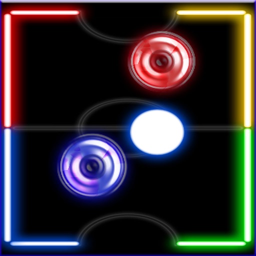 Glow Hockey Neon 2 Players iOS App