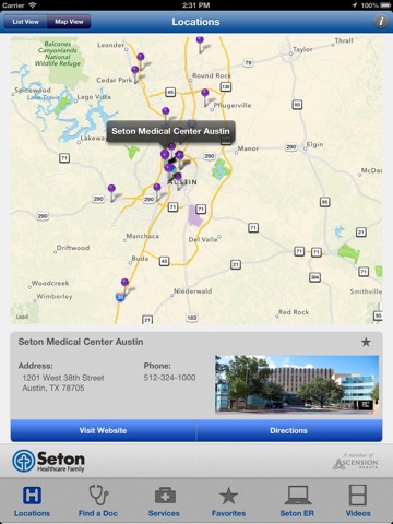 Seton Healthcare Family screenshot 2