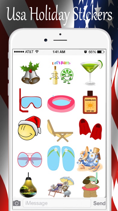 USA Holiday Stickers Pack screenshot 2