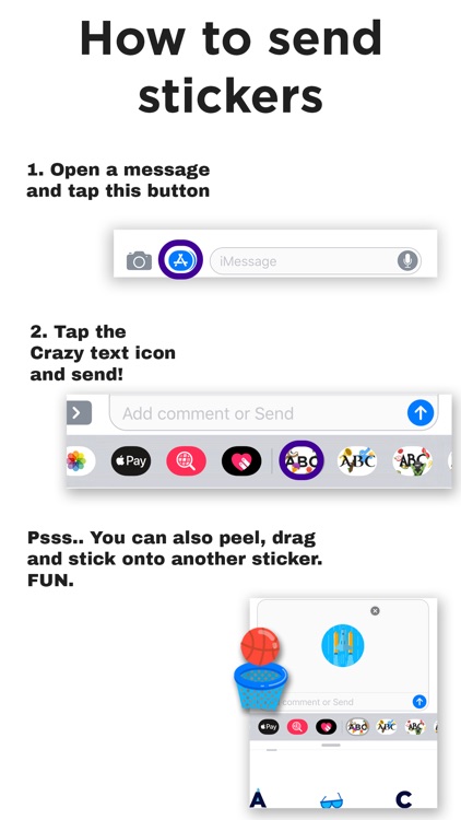 Crazy Animated Text Stickers screenshot-3
