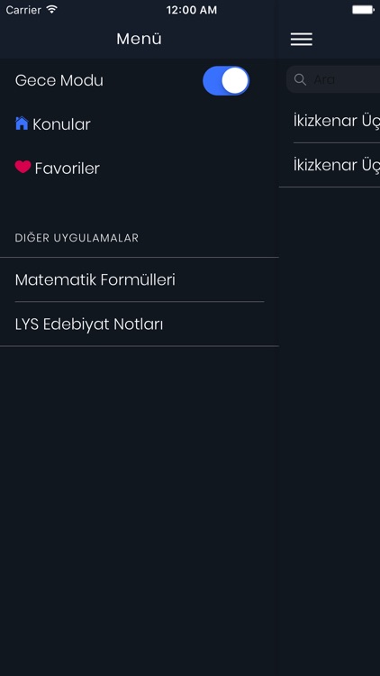 Geometri Formülleri