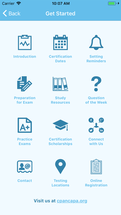 CPAN® CAPA® Certification App screenshot 2