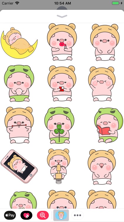 Pinky Pig Animated Stickers 2