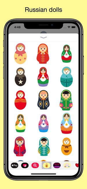 Russian dolls - cute stickers