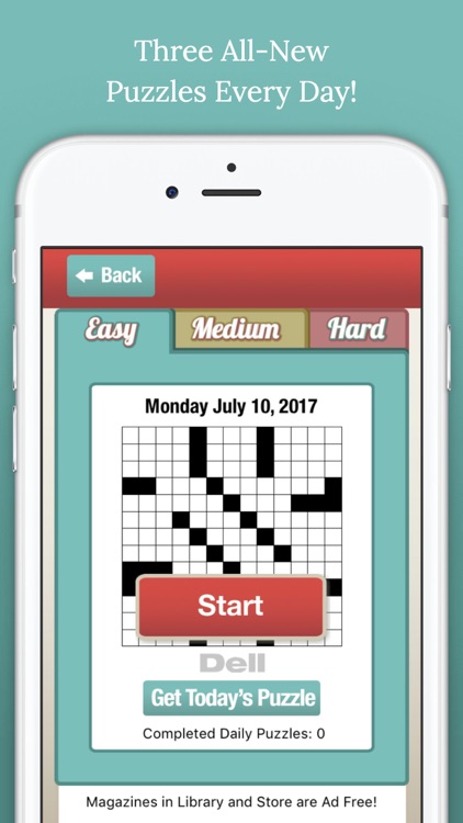 Penny Dell Crossword – Three Daily Puzzles screenshot-0