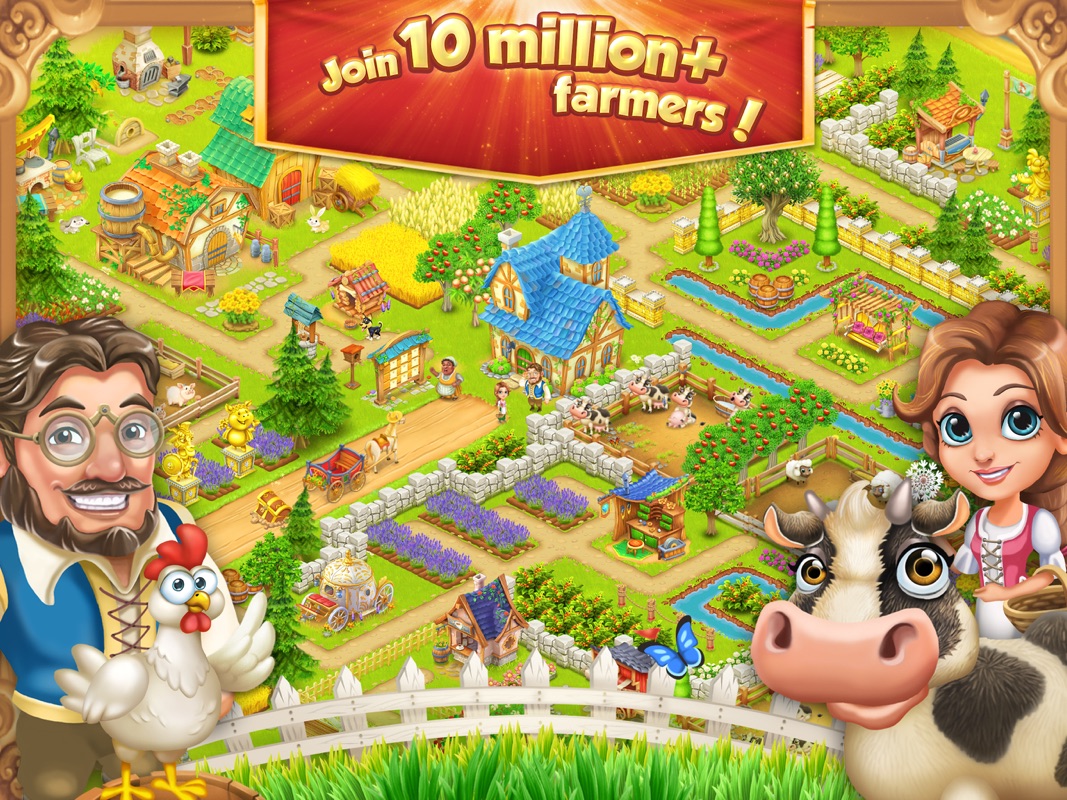 Farm Town Mod Apk Unlimited Golds And Diamonds Download