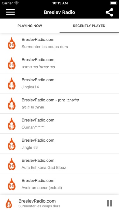 Breslev Radio screenshot 2