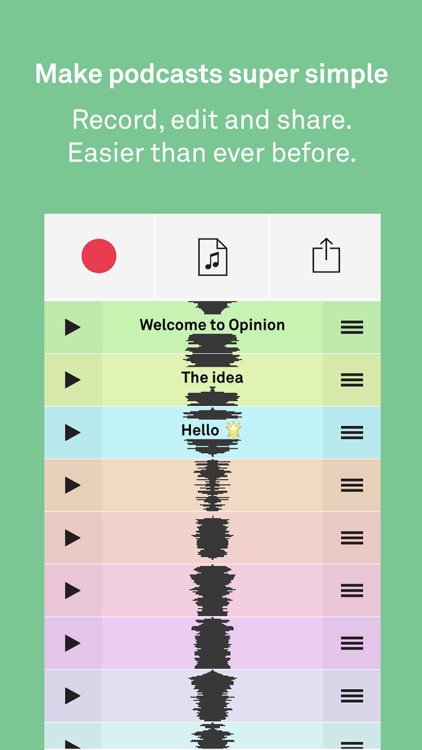Opinion Podcasts – Record Edit