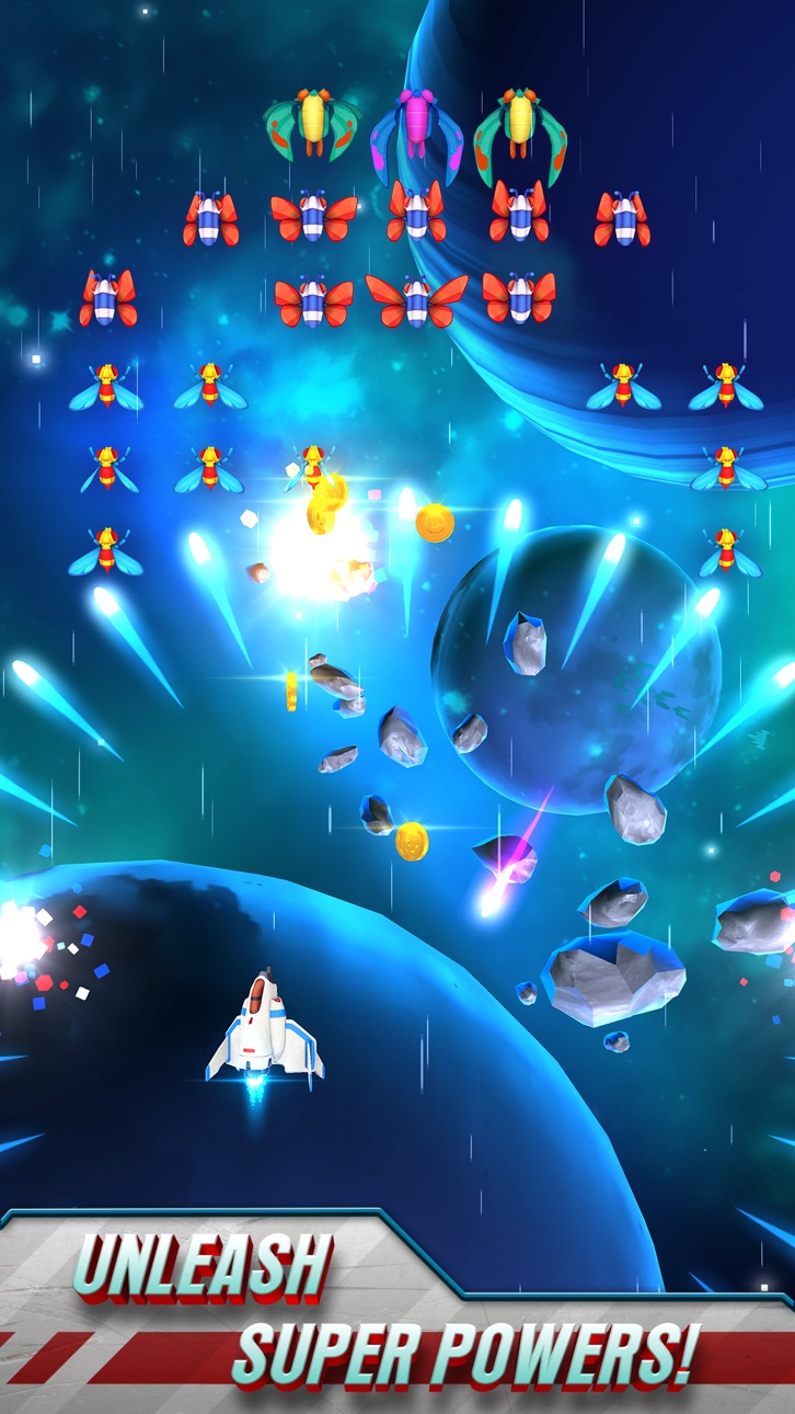 Galaga Wars - Free Hack screenshot 2 - iOS game interface