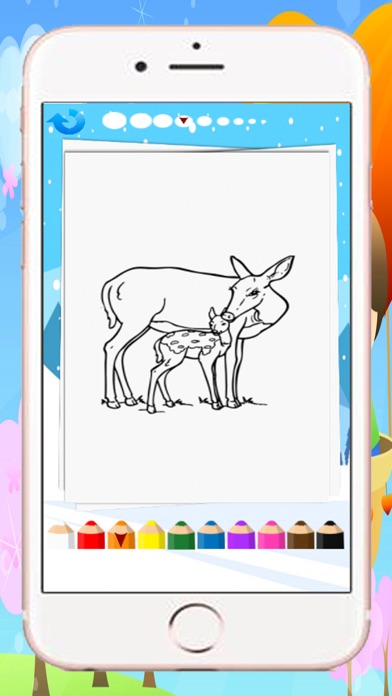 Little Cute Deer Coloring Page screenshot 4