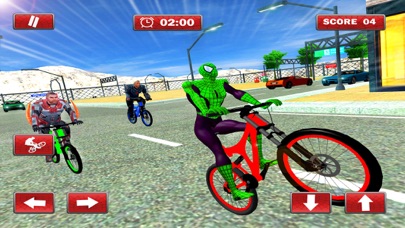 Spider Hero City Bicycle 3D screenshot 2