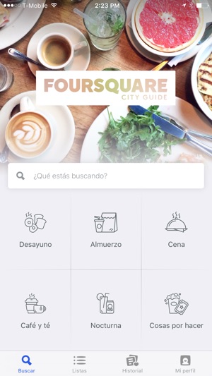 foursquare city guide en app store capturas de pantalla