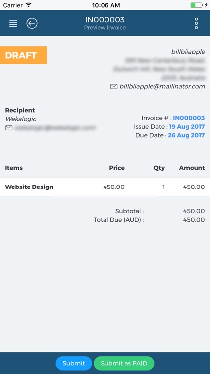 Invoicing & Quotes | Billbii screenshot-3