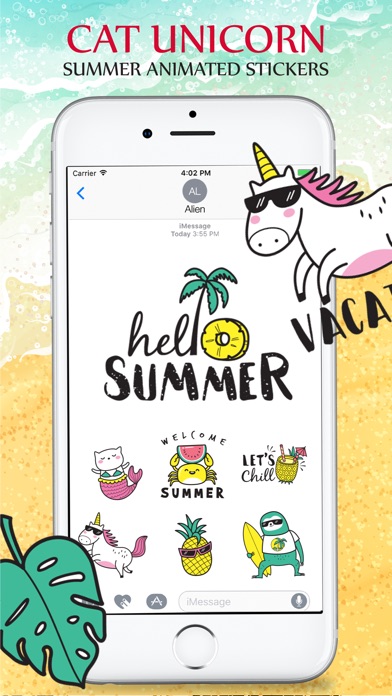 Animated Cat Unicorn Stickers screenshot 2