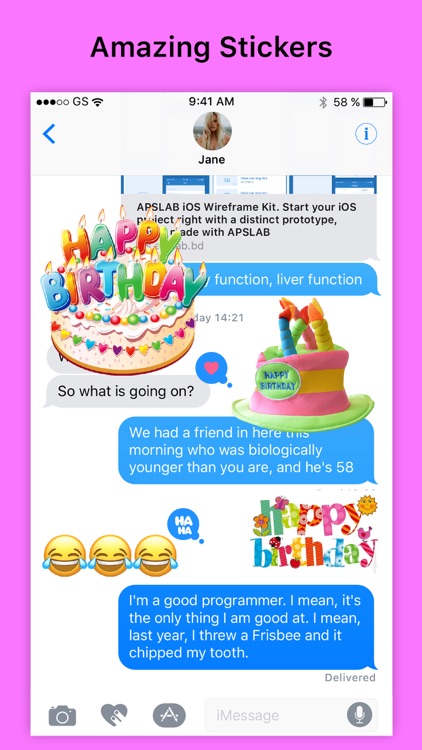 Wish Happy Birthday by Sticker screenshot-3