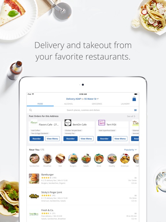 delivery com food alcohol apprecs delivery com food alcohol screenshot