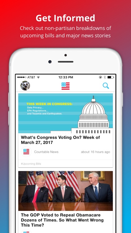 Countable - Contact Congress and Vote on Bills