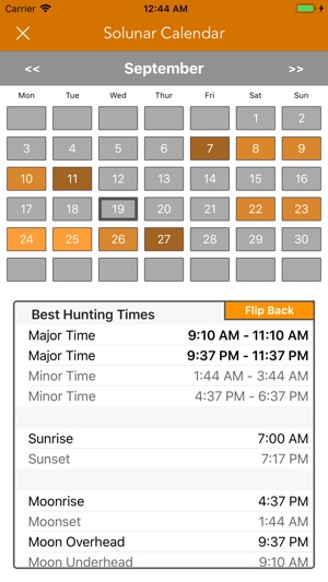 Best Hunting Times Calendar(圖2)-速報App