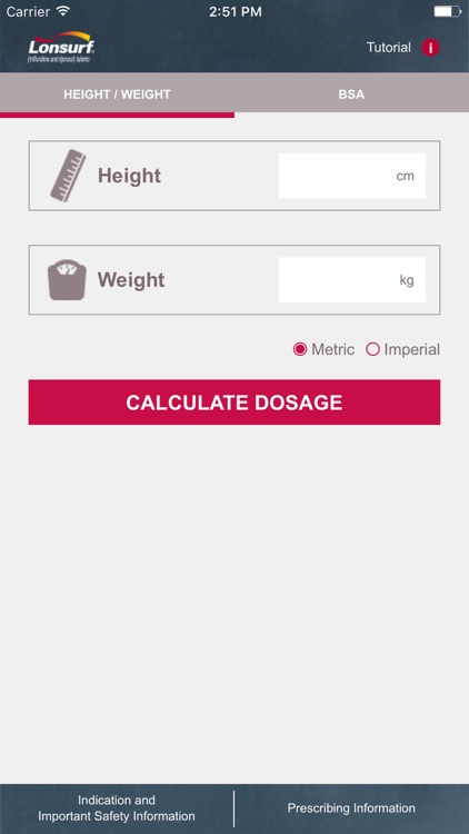 LONSURF Dosage Calculator