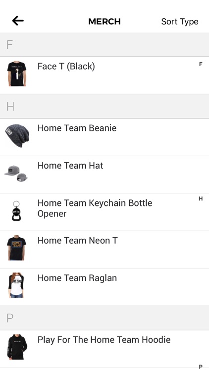 Thomas Rhett's: Home Team App