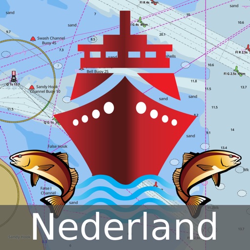 Netherlands: Marine Navigation Charts & Canal Maps icon