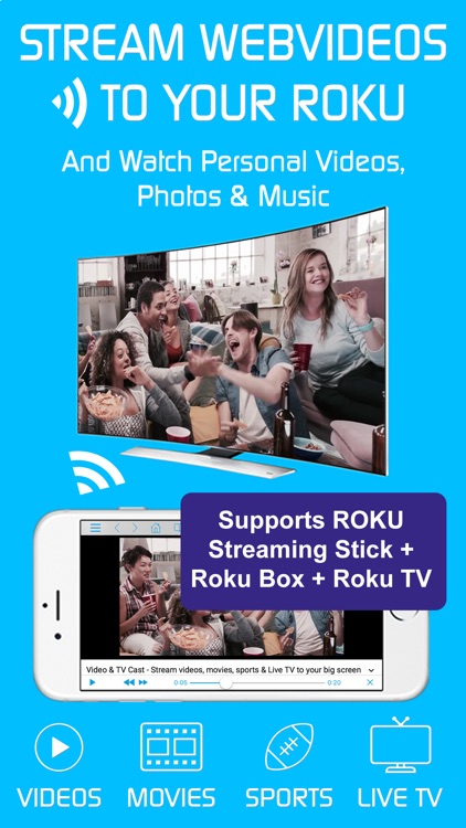 Video & TV Cast + Roku Player