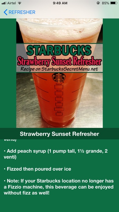 Recipes for Starbucks screenshot 3