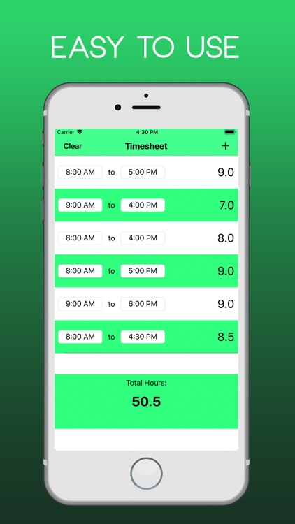 Timesheet - Track  Work Hours