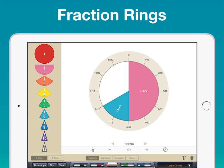Fraction Circles Manipulative screenshot-3