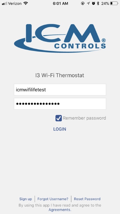 ICM I3 Thermostat