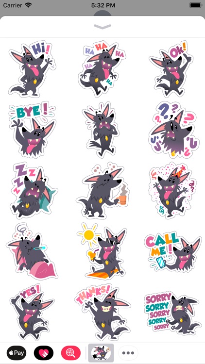 Cute Funny Dog Comic Stickers