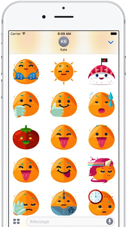 Flat Emoji Stickers Pack