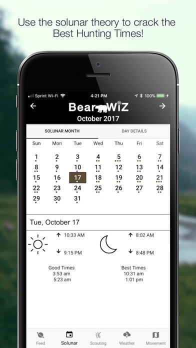 Bear Wiz: Hunting Predictions screenshot 2