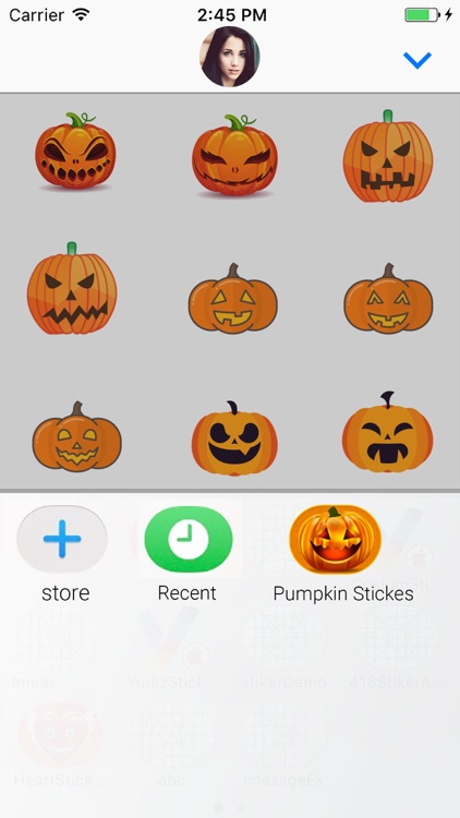 Halloween Pumpkin : Stickers screenshot-3