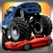 Drive your crazy truck through obstacles to reach the finish line