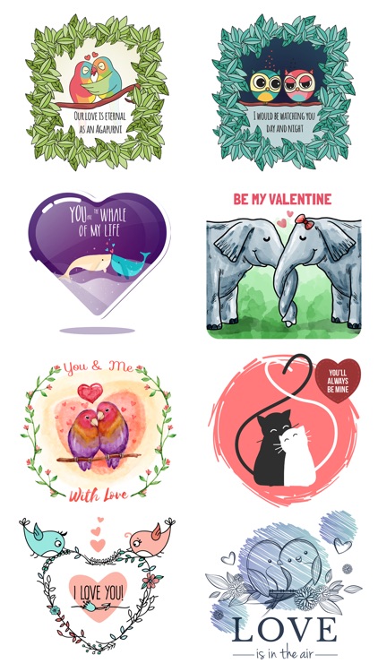 Love Quotes with Lovely & Romantic Animal Couple screenshot-3