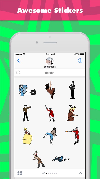 Boston stickers by DC Denison